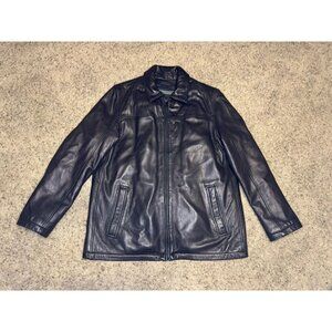WILSONS LEATHER Jacket Thinsulate Removable Lining Biker Trucker Soft XL READ